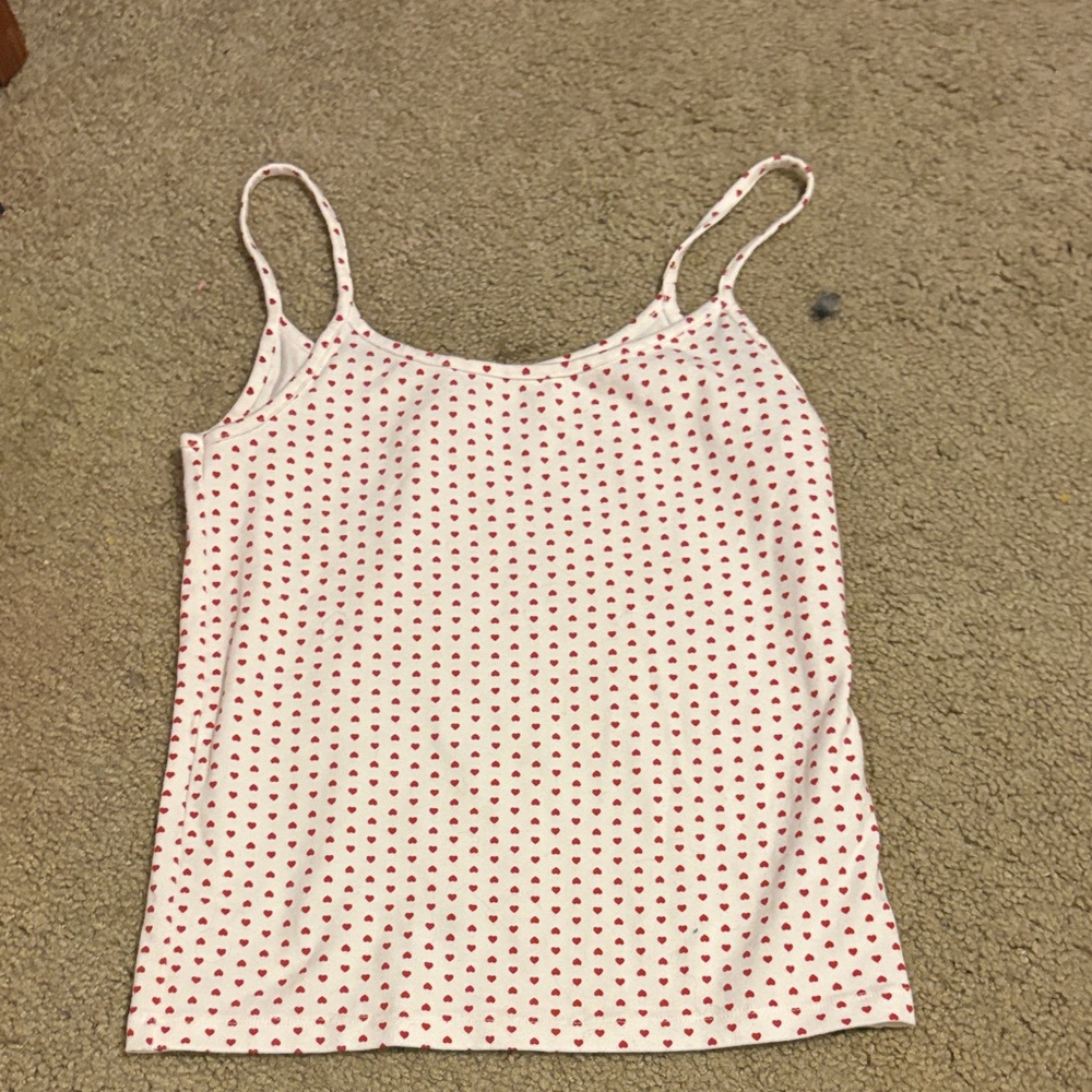 Brandy melville heart tank top